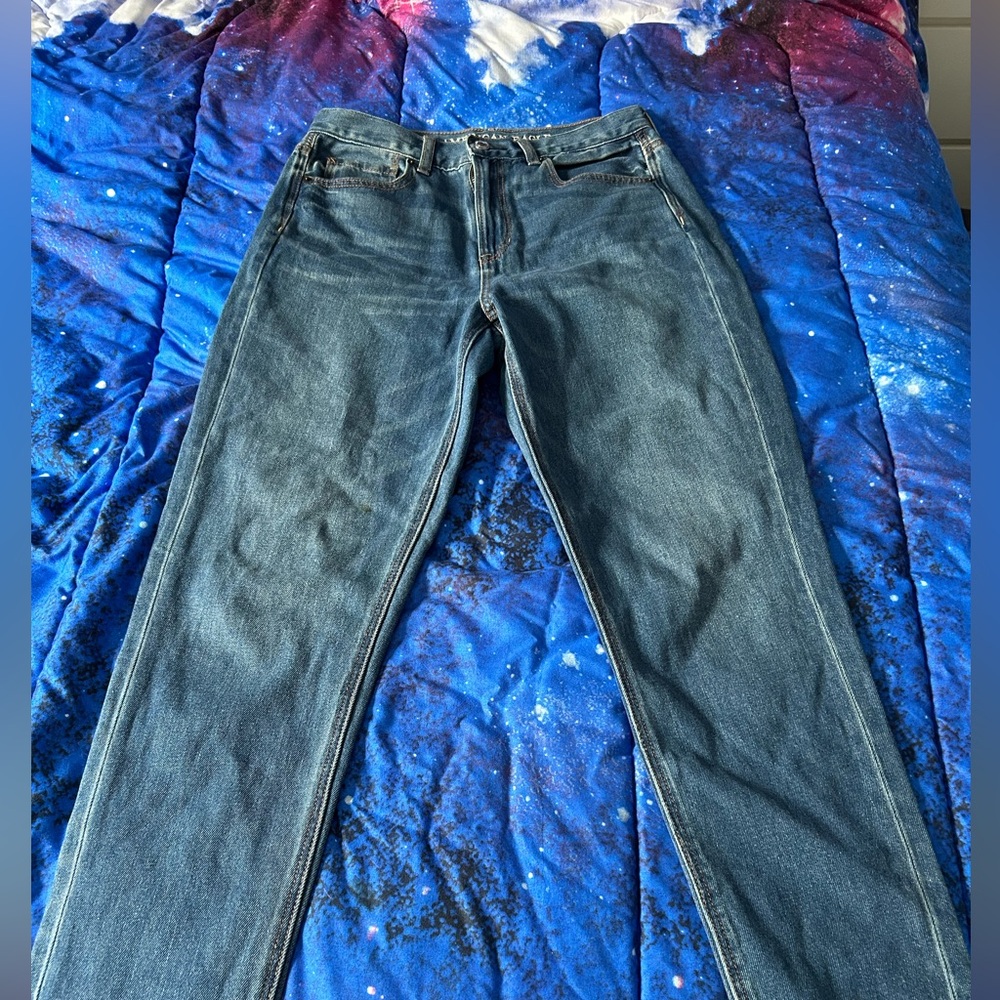 CCO American Eagle Outfitters Dark Blue Mom Jean